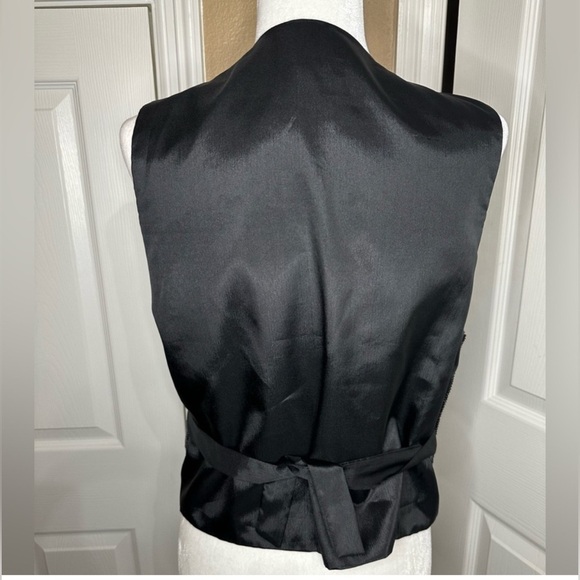 Spenser Jeremy black beaded silk vest Size Medium - Picture 3 of 8